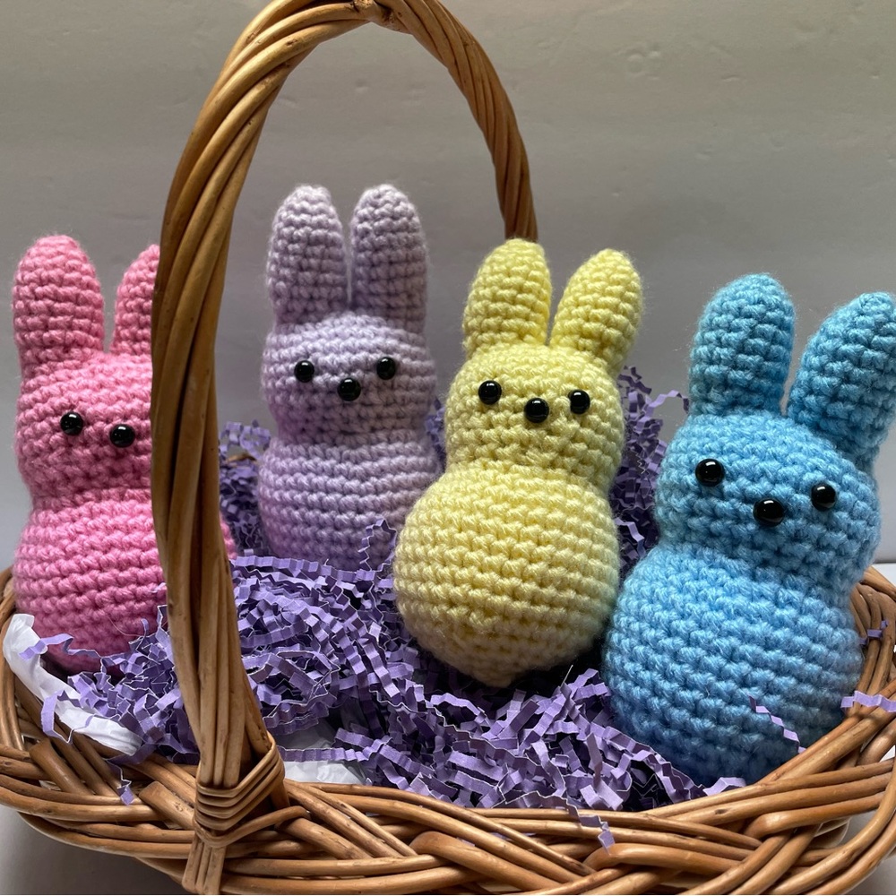Bunny peeps Crocheted